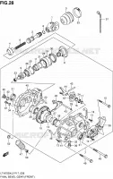 CARDAN   COUPLE CONIQUE (AVANT) pour Suzuki KINGQUAD 750 2012