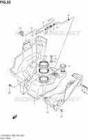 RESERVOIR D'ESSENCE pour Suzuki KINGQUAD 750 2013