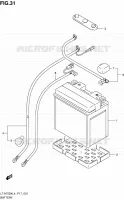 BATTERIE pour Suzuki KINGQUAD 750 2014