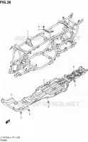 CADRE pour Suzuki KINGQUAD 750 2014