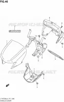 CARENAGE TETE DE FOURCHE (LT A750XZL4 P17) pour Suzuki KINGQUAD 750 2014