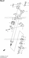 COLONNE DE DIRECTION pour Suzuki KINGQUAD 750 2014