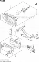 ENSEMBLE FEU ARRIERE pour Suzuki KINGQUAD 750 2014