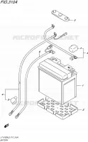 BATTERIE pour Suzuki KINGQUAD 750 2015