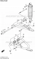 BRAS SUSPENSION AVANT pour Suzuki KINGQUAD 750 2016