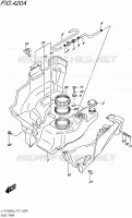 RESERVOIR D'ESSENCE pour Suzuki KINGQUAD 750 2016