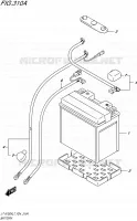 BATTERIE pour Suzuki KINGQUAD 750 2017