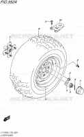 ROUE ARRIERE GAUCHE pour Suzuki KINGQUAD 750 2017