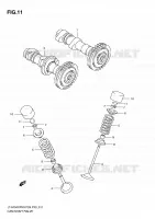 ARBRE A CAMES   VALVE pour Suzuki KINGQUAD 750 2010