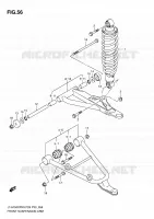 BRAS SUSPENSION AVANT pour Suzuki KINGQUAD 750 2010