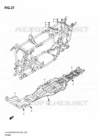 CADRE pour Suzuki KINGQUAD 750 2010