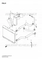 DURITE DE RADIATEUR pour Suzuki KINGQUAD 750 2010