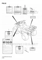 ETIQUETTE pour Suzuki KINGQUAD 750 2010