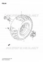 ROUE ARRIERE DROITE pour Suzuki KINGQUAD 750 2010