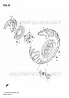 ROUE AVANT pour Suzuki KINGQUAD 750 2010