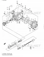 CARDAN   COUPLE CONIQUE (ARRIERE) pour Suzuki KINGQUAD 750 2011
