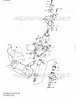 COLONNE DE DIRECTION pour Suzuki KINGQUAD 750 2011
