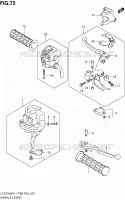 ENSEMBLE LEVIERS   POIGNEES pour Suzuki KINGQUAD 750 2011