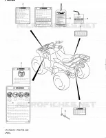 ETIQUETTE (LT A750XPL1 P33) pour Suzuki KINGQUAD 750 2011