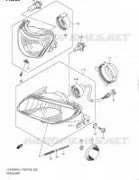 PHARE (LT A750XPL1 P28) pour Suzuki KINGQUAD 750 2011