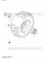 ROUE ARRIERE DROITE pour Suzuki KINGQUAD 750 2011