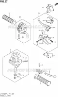 ENSEMBLE LEVIERS   POIGNEES pour Suzuki KINGQUAD 750 2011