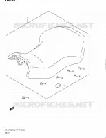 SELLE (LT A750XPL1 P17) pour Suzuki KINGQUAD 750 2011
