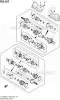 ARBRE DE ROUE ARRIERE pour Suzuki KINGQUAD 750 2013