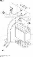 BATTERIE pour Suzuki KINGQUAD 750 2013