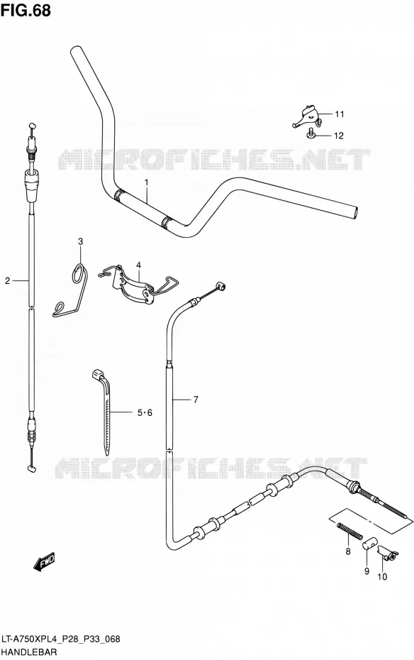 GUIDON Suzuki QUAD 750 KINGQUAD 2014  LT-A750XP L4/LT-A750XPZ L4 (P03,P28,P33)
