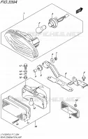ENSEMBLE FEU ARRIERE pour Suzuki KINGQUAD 750 2016