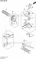 ENSEMBLE LEVIERS   POIGNEES pour Suzuki KINGQUAD 750 2016