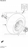 ROUE ARRIERE DROITE pour Suzuki KINGQUAD 750 2016