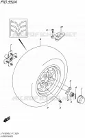 ROUE ARRIERE GAUCHE pour Suzuki KINGQUAD 750 2016
