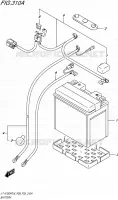 BATTERIE pour Suzuki KINGQUAD 750 2016