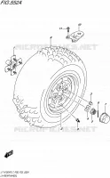 ROUE ARRIERE GAUCHE pour Suzuki KINGQUAD 750 2017