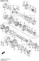 TRANSMISSION (2) pour Suzuki KINGQUAD 750 2017