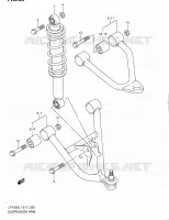 AMORTISSEUR   TRIANGLES pour Suzuki OZARK 250 2011