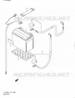 BATTERIE pour Suzuki OZARK 250 2011