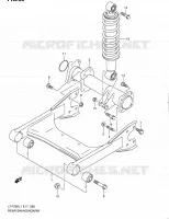 BRAS OSCILLANT ARRIERE pour Suzuki OZARK 250 2011