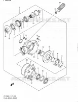 CARDAN   COUPLE CONIQUE pour Suzuki OZARK 250 2011