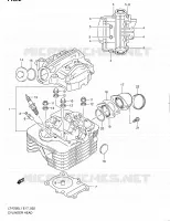 CULASSE pour Suzuki OZARK 250 2011