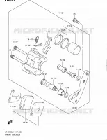 ETRIER DE FREIN AVANT pour Suzuki OZARK 250 2011