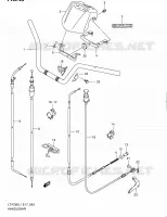 GUIDON (LT F250L1 E17) pour Suzuki OZARK 250 2011