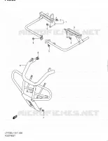 REPOSE PIED (LT F250L1 E17) pour Suzuki OZARK 250 2011