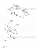 REPOSE PIED (LT F250L1 E24) pour Suzuki OZARK 250 2011