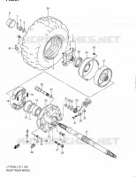 ROUE ARRIERE DROITE pour Suzuki OZARK 250 2011