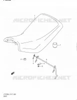 SELLE (LT F250L1 E24) pour Suzuki OZARK 250 2011