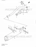 SILENCIEUX pour Suzuki OZARK 250 2011