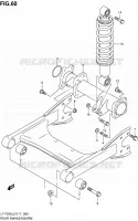 BRAS OSCILLANT ARRIERE pour Suzuki OZARK 250 2012